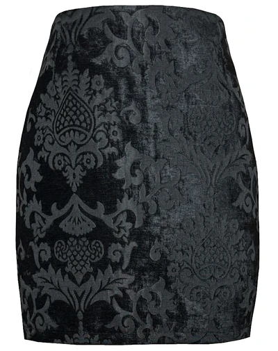 FALDA GALIA BROCATO TERCIOPELO BARROCO NEGRO
