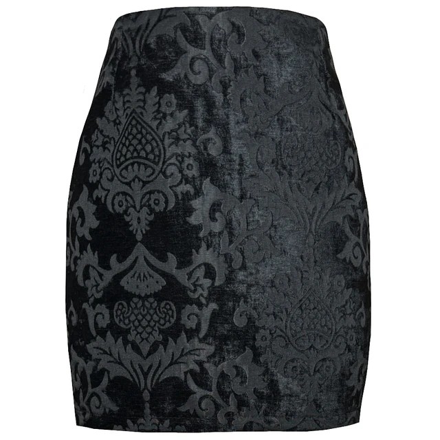 FALDA GALIA BROCATO TERCIOPELO BARROCO NEGRO