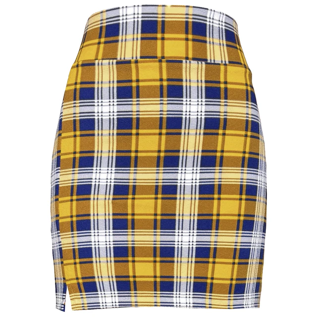 FALDA EMILIA TARTAN YELLOW 