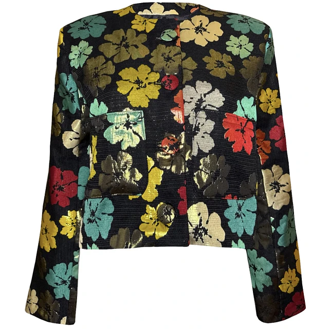 CHAQUETA SIMONETTA BROCATO NIGHT GARDEN