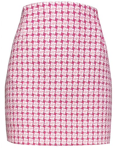 FALDA MELANIA PAÑO GEOMETRIC PINK 