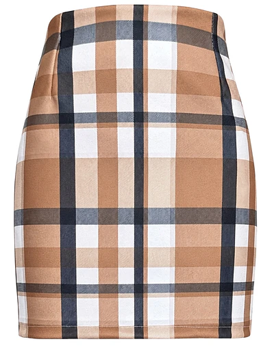 FALDA GRETA BRITANIA TARTAN CAMEL 