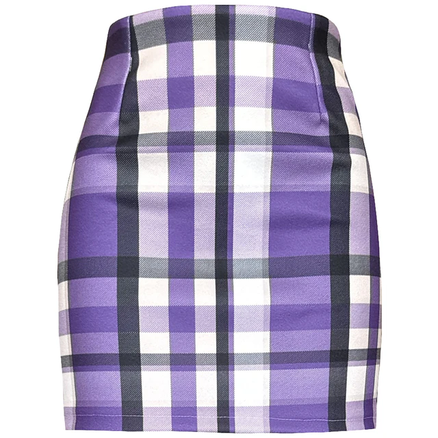 FALDA GRETA BRITANIA TARTAN LILA