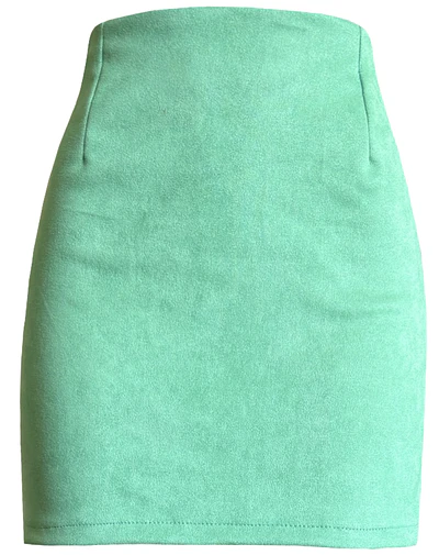 FALDA GRETA GAMUZA AQUA