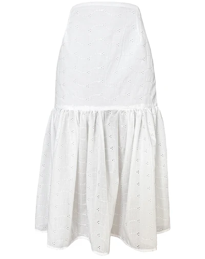 FALDA ALANA BRODERIE BLANCO