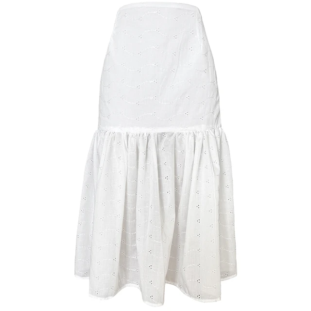 FALDA ALANA BRODERIE BLANCO