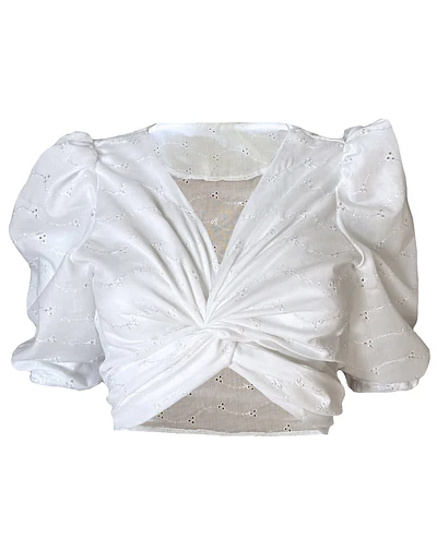 TOP OPHELIA BRODERIE BLANCO