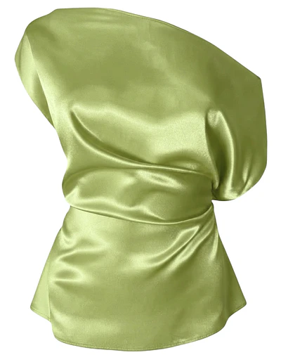 TOP LORETO SATIN VERDE 