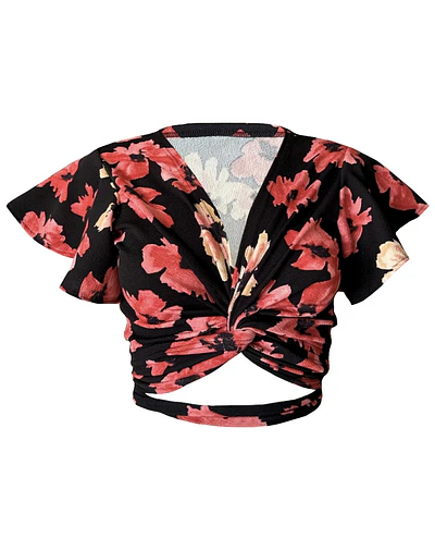 TOP AMELIA MANGAS DE VUELOS CORAL SPRING 