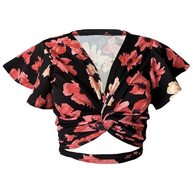 TOP AMELIA MANGAS DE VUELOS CORAL SPRING 