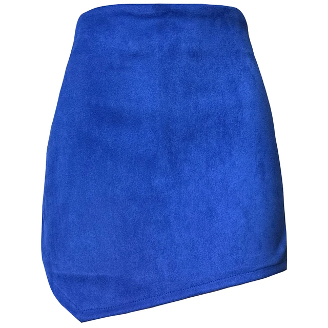 FALDA SHORT MORELIA GAMUZA AZUL