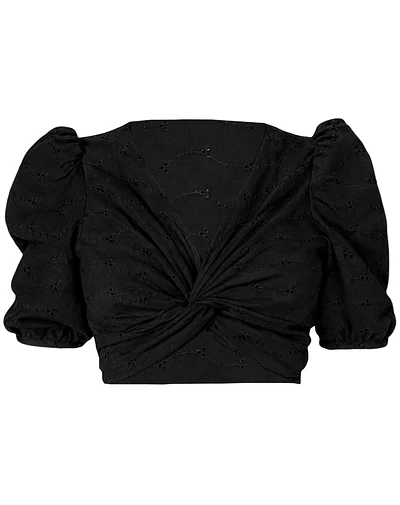 TOP OPHELIA BRODERIE NEGRO 
