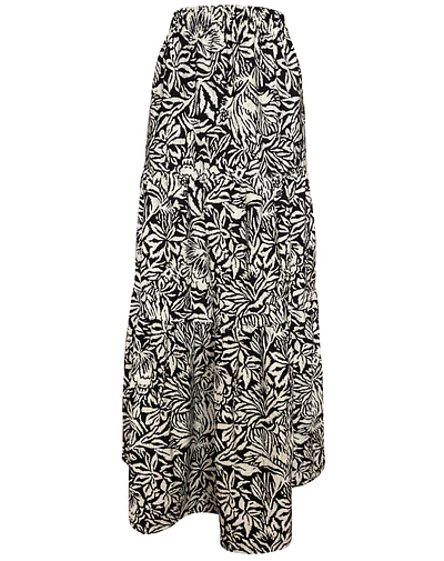 FALDA RAMONA FLORECER BLACK AND WHITE 