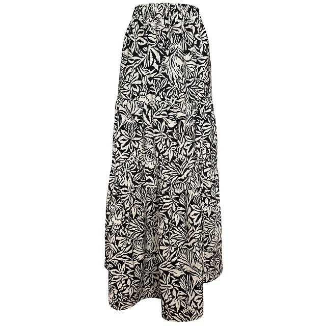 FALDA RAMONA FLORECER BLACK AND WHITE 