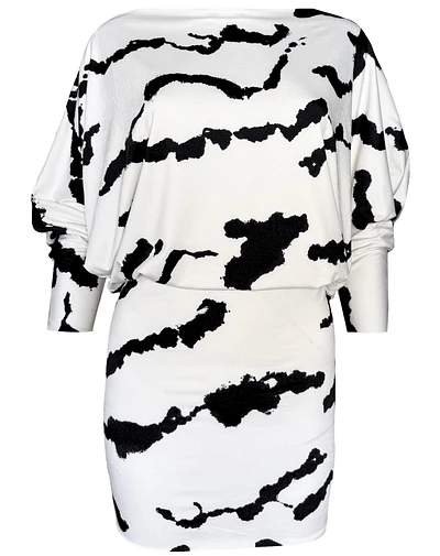 VESTIDO TEODORA BLACK CLOUDS 