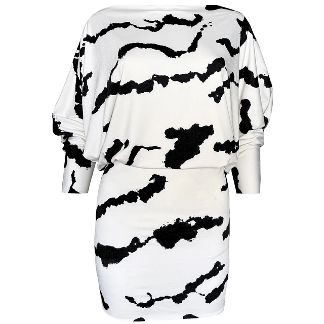 VESTIDO TEODORA BLACK CLOUDS 