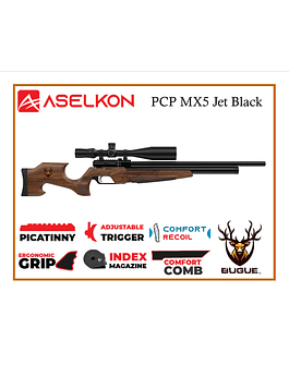 RIFLE PCP ASELKON MX5 JET BLACK 5.5 MM