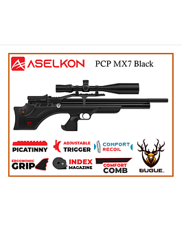 RIFLE PCP ASELKON MX7 BLACK 5.5 MM