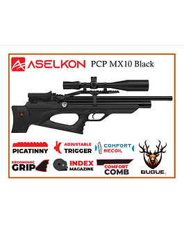RIFLE PCP ASELKON MX10 BLACK CALIBRE 5.5 MM