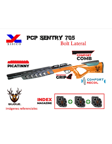 Rifle PCP Marca: Sentry Modelo 705 calibre 5.5 mm 