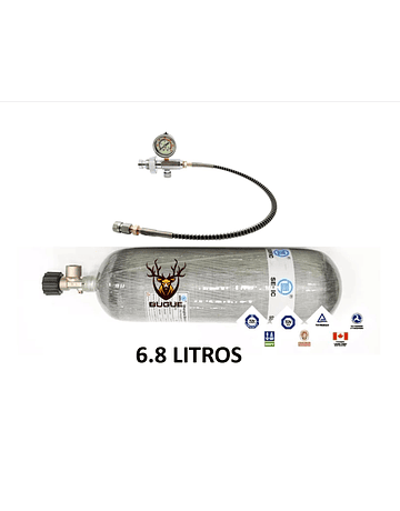 ESCUBA FIBRA DE CARBONO COMPLETA DE 6.8 LITROS 