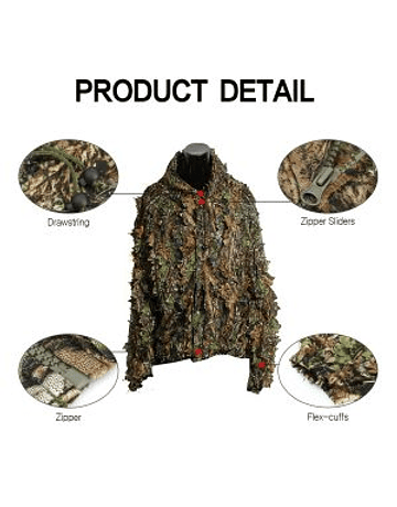 Traje completo camuflaje diseño hoja