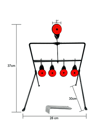 Péndulo móvil para tiro al blanco 
