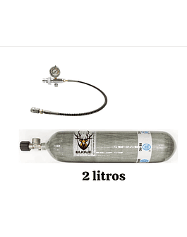 escuba fibra de carbono completa de 2 litros