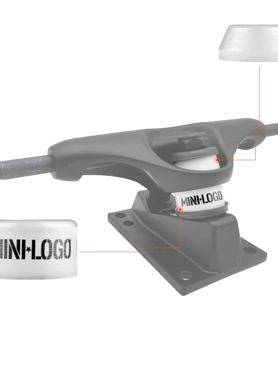 Bushing mini logo blanco 3