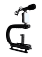 Kit scorpion - Estabilizador De Cámara Para Celular Con Luz Led Y Micrófono - Miniatura 1