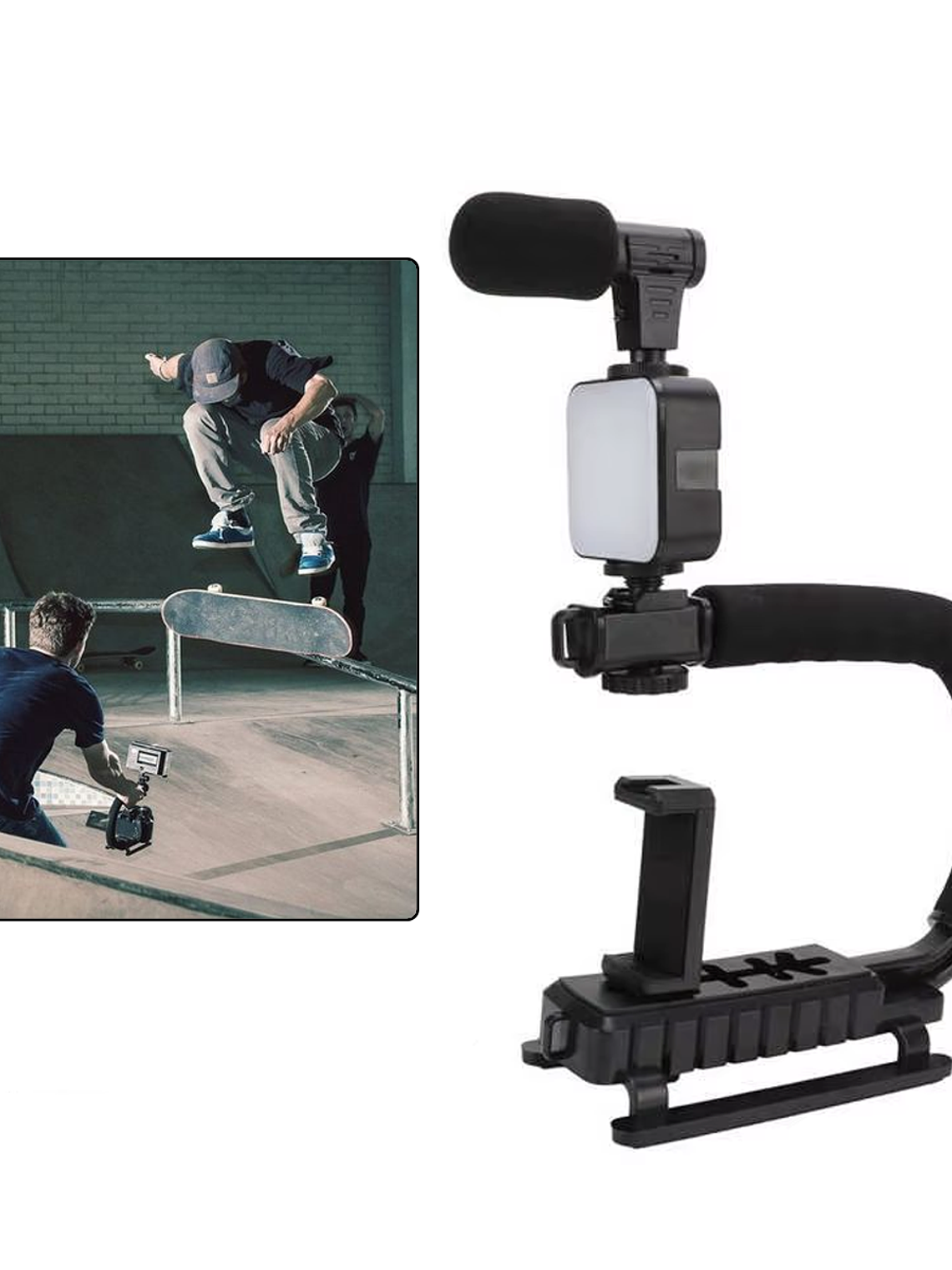 Kit scorpion - Estabilizador De Cámara Para Celular Con Luz Led Y Micrófono 6