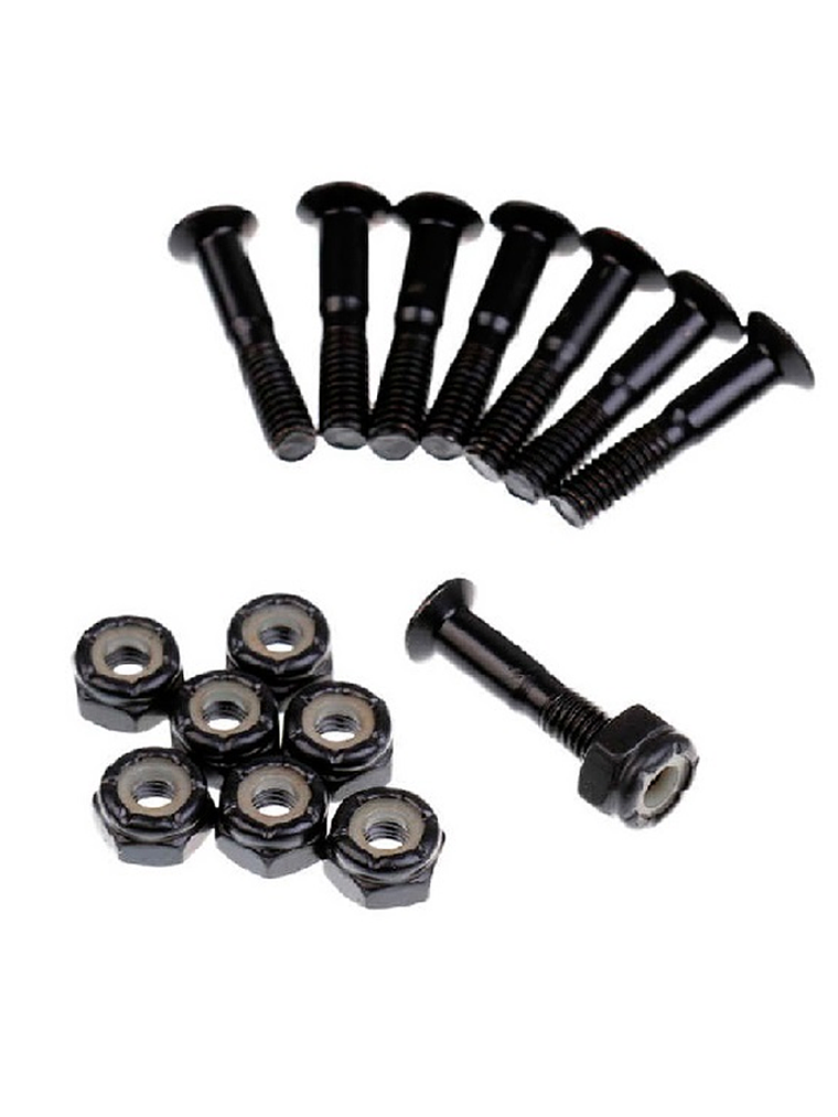 Pernos Skate Set 8 Unidades Tornillos + Tuercas Color Negro Negro 2