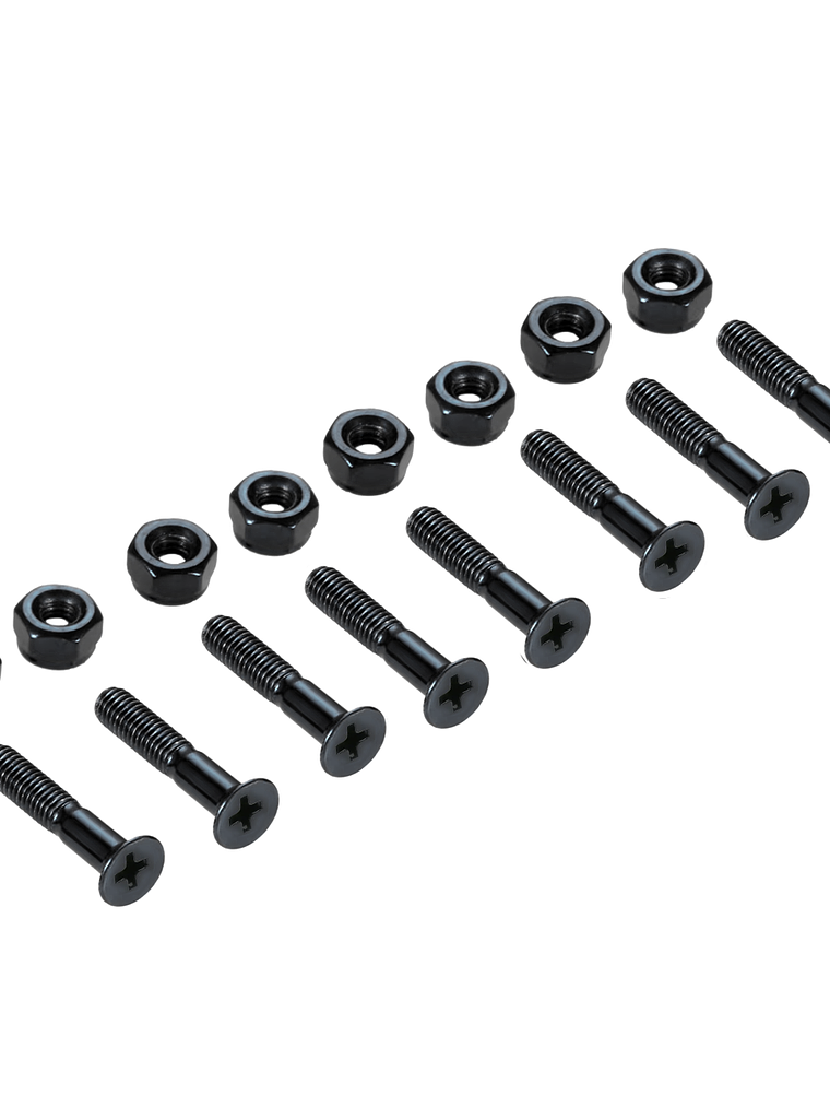 Pernos Skate Set 8 Unidades Tornillos + Tuercas Color Negro Negro 4