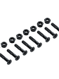 Pernos Skate Set 8 Unidades Tornillos + Tuercas Color Negro Negro - Miniatura 4