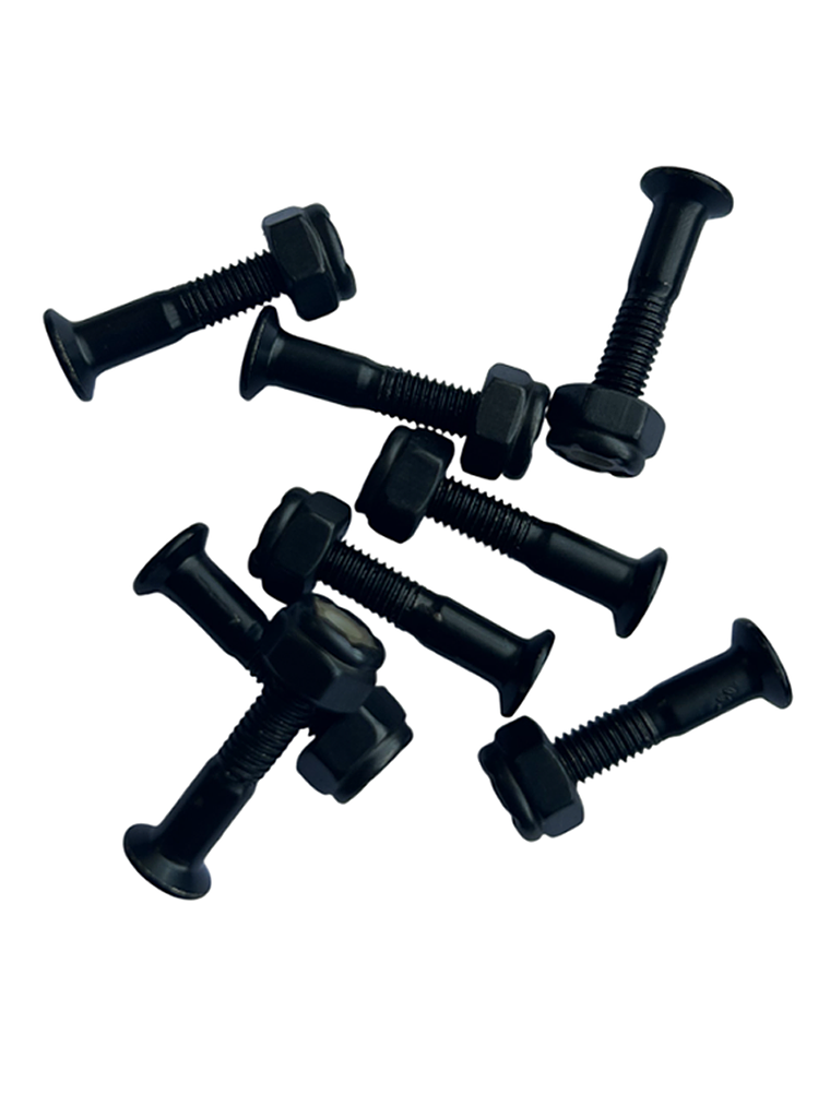 Pernos Skate Set 8 Unidades Tornillos + Tuercas Color Negro Negro 5