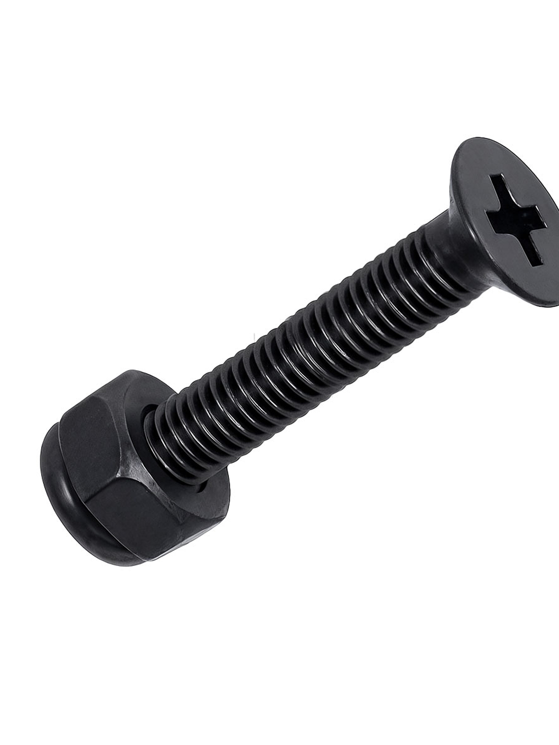 Pernos Skate Tornillos + Tuercas De Seguridad 8 Unidades 8mm Negro 2