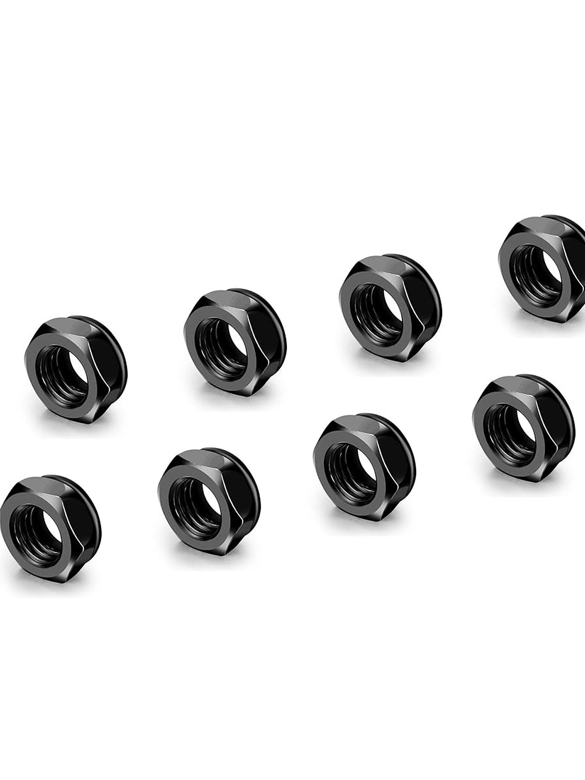Pernos Skate Tornillos + Tuercas De Seguridad 8 Unidades 8mm Negro 4