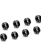 Pernos Skate Tornillos + Tuercas De Seguridad 8 Unidades 8mm Negro - Miniatura 4