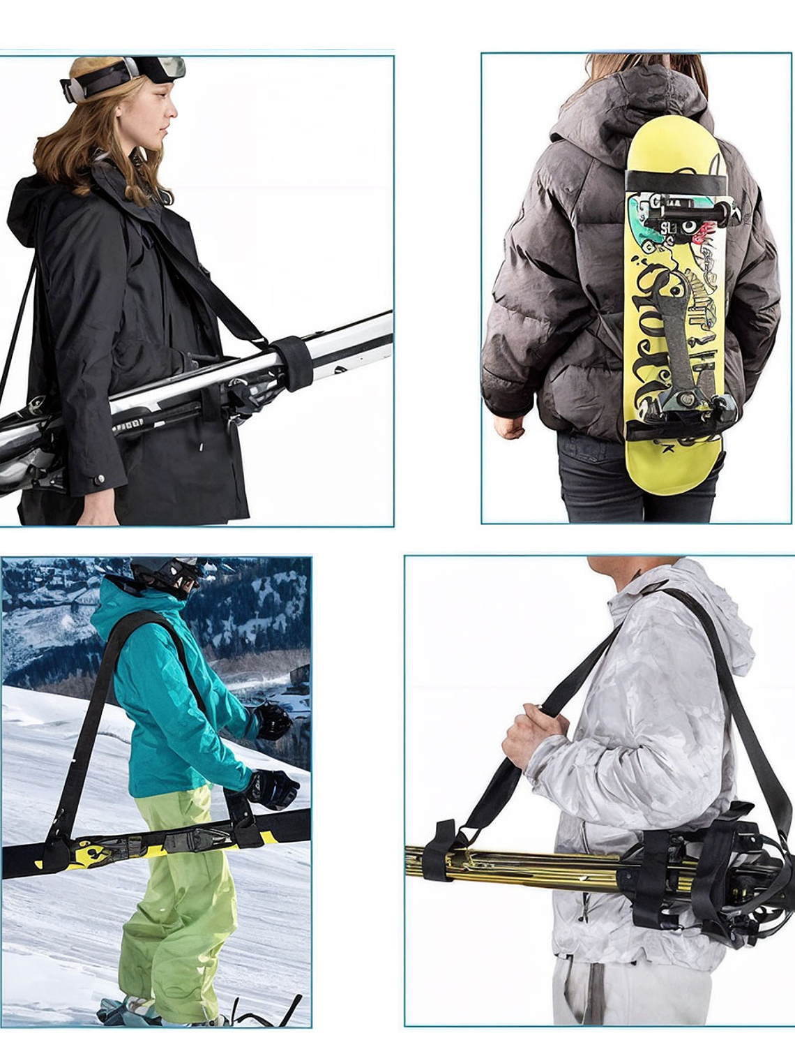 Sujetador skate- Soporte de hombro para transportar skate 3