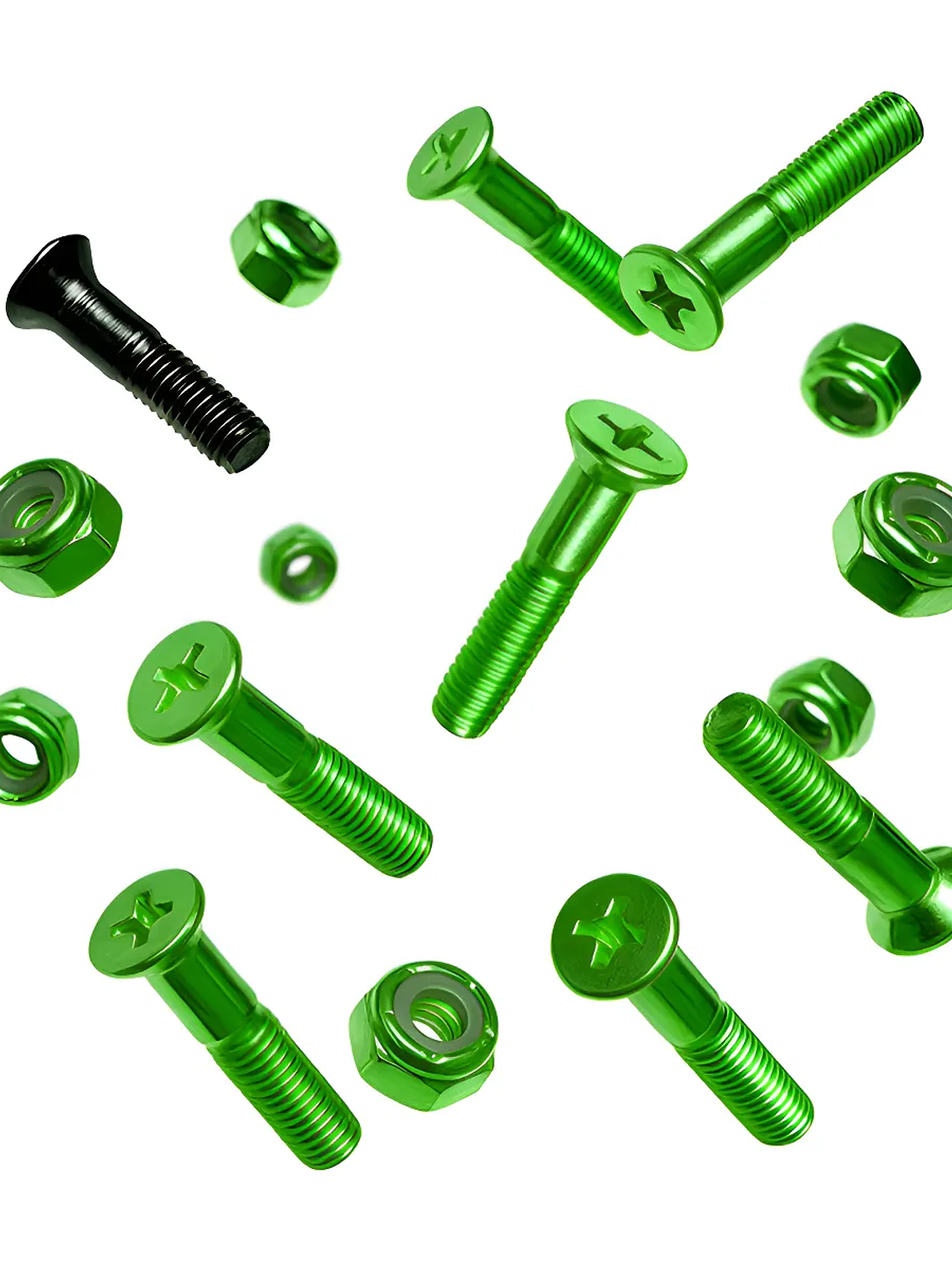 Pernos Skate Cruz 1 Verdes Hardware Resistente Premium 8 2