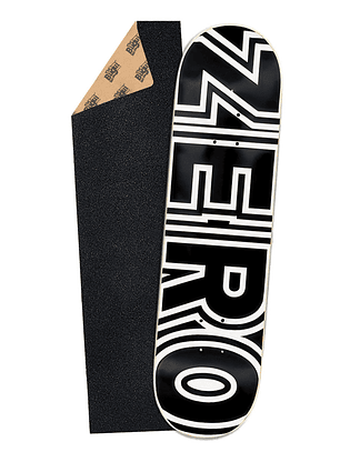 Tabla Skate Zero Bold Black Legend Deck 8.25 Profesional + Lija de regalo