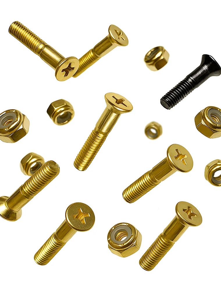 Pernos Skate Cruz 1 Dorado Hardware Resistente Premium 8 1