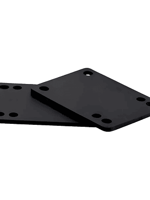 Antivibradores Skate Riser Black Longboard 2mm Negras