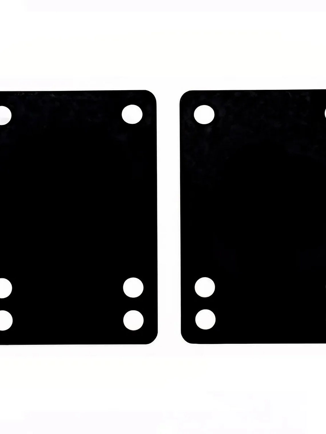 Antivibradores Skate Riser Black Longboard 2mm Negras 2