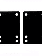 Antivibradores Skate Riser Black Longboard 2mm Negras - Miniatura 2