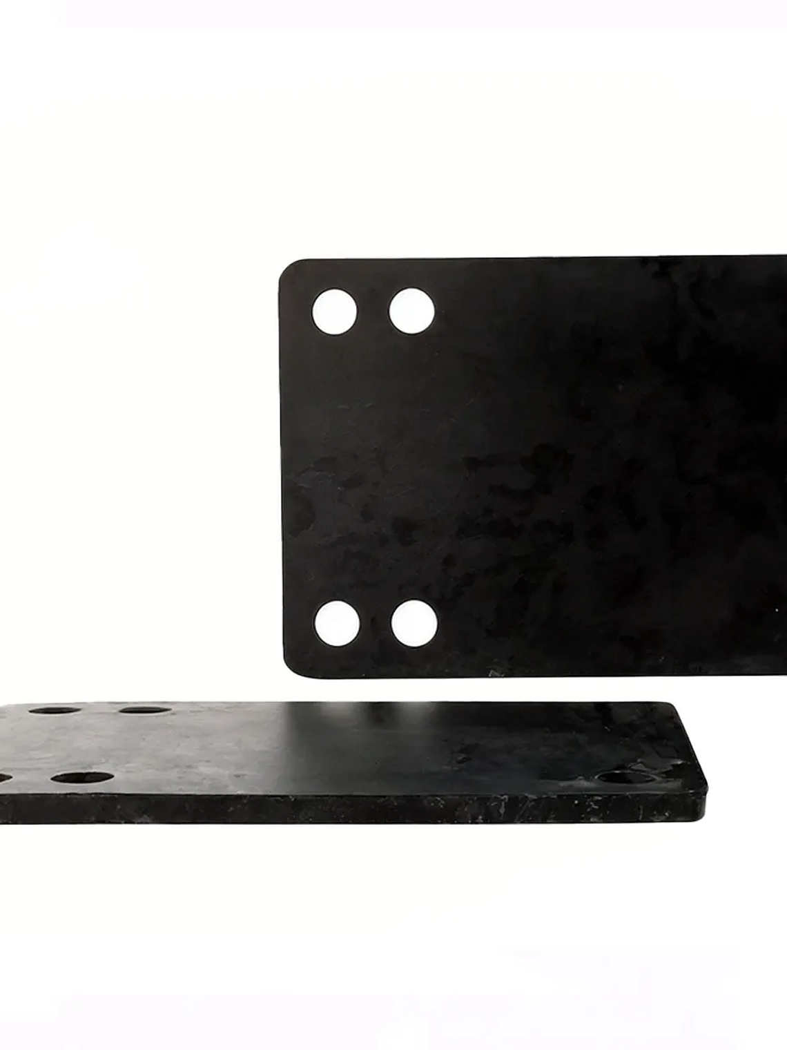 Antivibradores Skate Riser Black Longboard 2mm Negras 3
