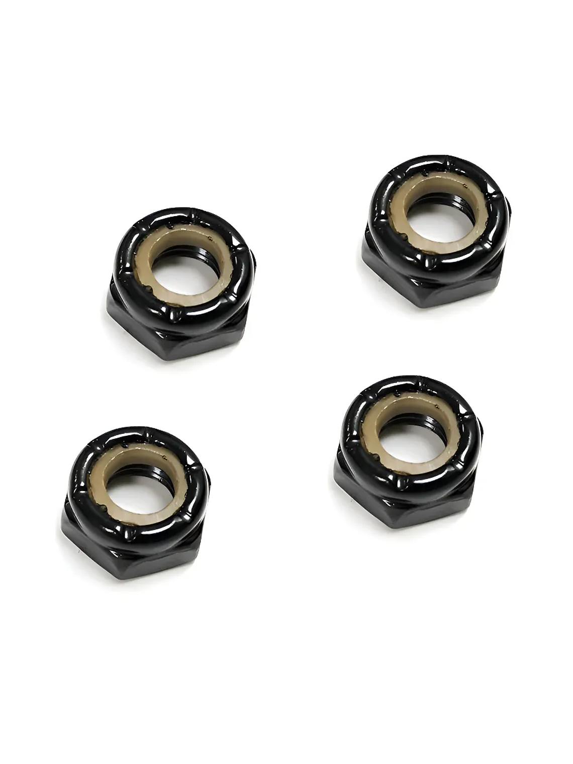 Tuercas Trucks Skate Ejes Repuesto Negras Patineta Set 4 1