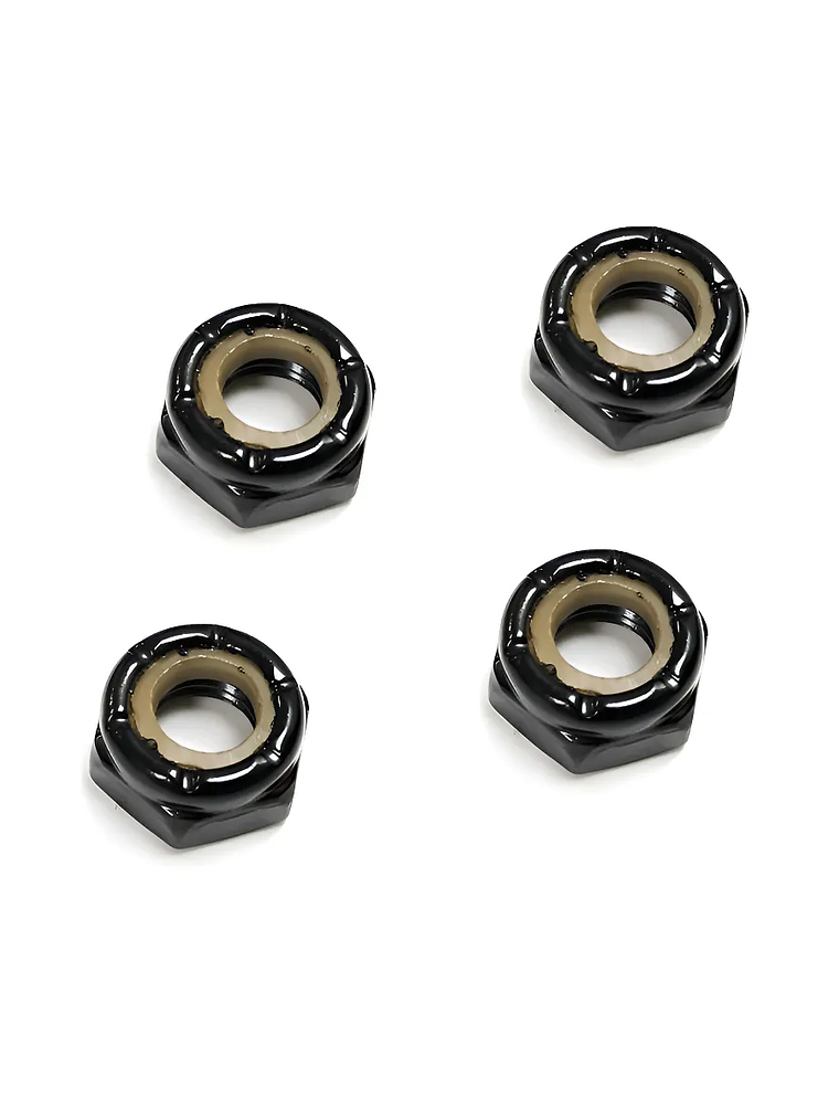 Tuercas Trucks Skate Ejes Repuesto Negras Patineta Set 4 1