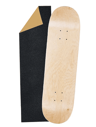 Tabla Skate Profesional 8.00 Blank Hard Rock Maple 7 Capas + lija de regalo