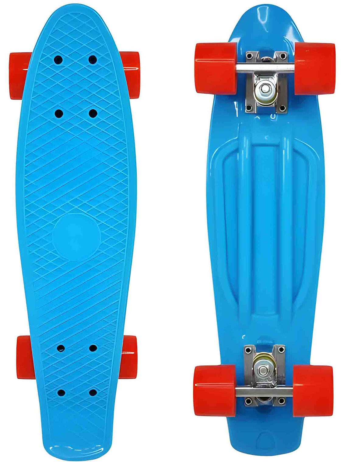 Patineta Estilo Penny Rojo Niños Y Adultos Ruedas Color azul 2